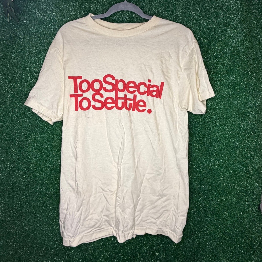 American Apparel Too Special To Settle Heavyweight Cotton T-Shirt Medium